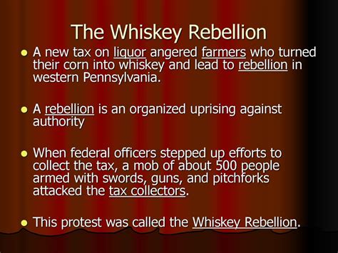 Die Whiskey-Rebellion: Ein Aufruhr gegen die Steuer auf alkoholische Getränke